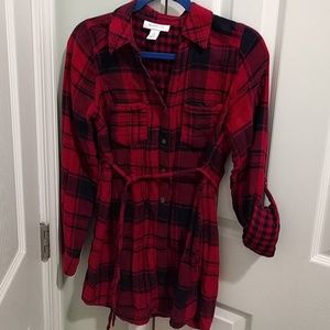 SALE! Motherhood maternity flannel tunic